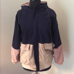 Corduroy zip up jacket